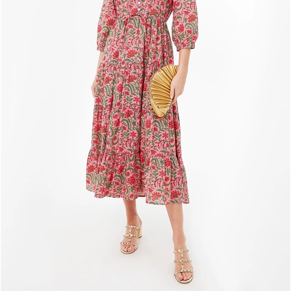 Gold Rockstud Mules with Block Heel - Picture 11 of 12